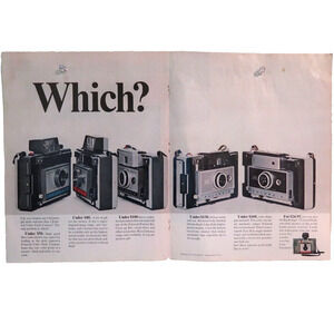 Vintage Magazine Advertisement Polaroid Double Page 1960s 21 x 13.25 in